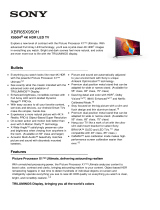 Sony X950H 4K HDR LED TV [XBR65X950H] User manual