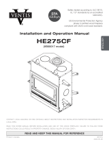 Ventis HE275CF Wood Fireplace VB00017 User manual
