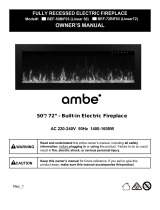 Ambe Linear 50″/72″ Built-in Electric Fireplace User manual