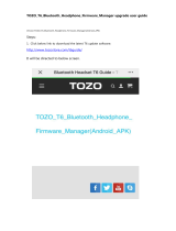 TOZO T6 Bluetooth Headphone Firmware Manager upgrade User manual