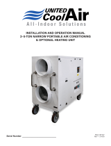 United CoolAir 2–5-Ton Narrow Portable Air Conditioning & Optional Heating Unit User manual