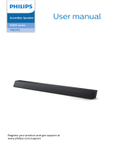 Philips TAB5105 Soundbar Speaker 5000 series User manual