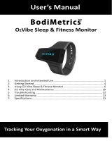 BodiMetrics BodiMetrics O2Vibe Sleep & Fitness Monitor User manual