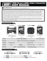 Rush Racing Rush Tank Series 5.8GHz Video Transmitter User manual
