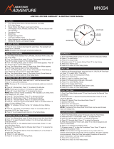 Armitron ADVENTURE M1034 Series Watch User manual