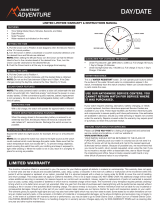 Armitron ADVENTURE DAYDATE Series Watch User manual