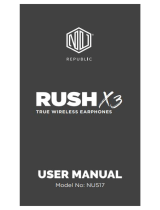 Nu Republic Rush X3 True Wireless Earphones User manual