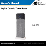 Royal Sovereign HCE-220 Digital Ceramic Tower Heater User manual