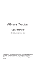 VeryFitPro ID115U HR User manual