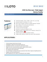 Loto OSC802 USB Oscilloscope/Data logger Device Family User manual