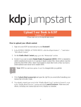 kdp jumpstart Upload Your Book Owner's manual