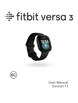 Fitbit Versa 3 Health and Fitness Smartwatch User manual