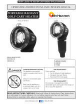 MrHeater Mr.Heater MH4GC Portable Radiant Golf Cart Heater User manual