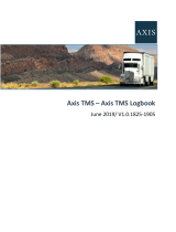 Axis TMS Corp Axis TMS Logbook AX ONE User manual