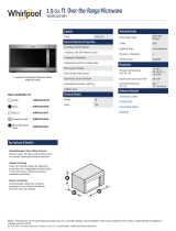 Whirlpool 1.9 cu.ft. Over-the-Range Microwave [WMH32519H] User manual