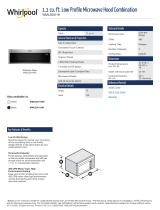 Whirlpool 1.1 cu.ft. Low Profile Microwave Hood Combination [WML55011H] User manual