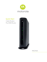 Motorola Cable Modem Plus N450 Router MG7315 User manual
