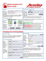 Acordex Mobile Dispatch VNA2-ELD User manual