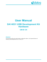 Dialog DA14531 USB Development Kit Hardware UM-B-125 User manual