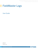 TRIMBLE FieldMaster Logs FML003 (TVG 675 & Android tablet) User manual