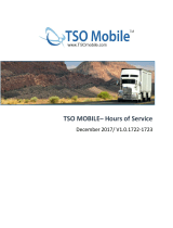 TSO MOBILE by Tracking Solutions Corp TSO ELD TSO102 User manual