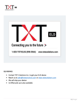 TXT Esolutions TXT E Solutions Inc. ELD TXTELD-5 User manual