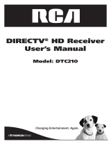 RCA DTC210 DIRECTV HD Receiver Owner's manual