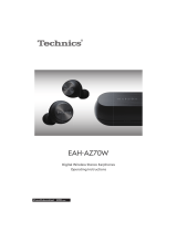 Technics EAH-AZ70W Digital Wireless Stereo Earphones User manual