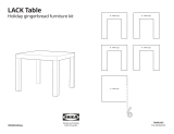 IKEA LACK Table Holiday Gingerbread Furniture Kit User manual