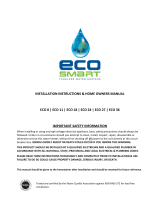 ECO Smart Tankless Water Heaters Owner's manual