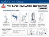 Bissell 1548/1550/1551 Series Proheat 2X Revolution Deep Cleaner Quick start guide