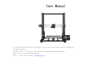 3D Printer Anet User manual