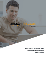 Amazon services Europe Merchant Fulfilment API Seller Fulfilled Prime Test Owner's manual