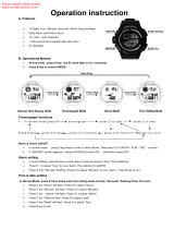 Skmei 0939 Watch Owner's manual