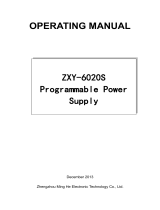 Zhengzhou ZXY-6020S Programmable Power Supply Owner's manual