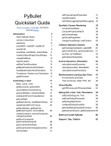 Software PyBullet Owner's manual