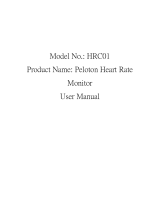Peloton Heart Rate Monitor User manual
