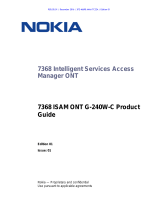 Nokia ISAM ONT G-240W-C Owner's manual