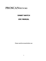 ProScan PBTW360 Smartwatch User manual