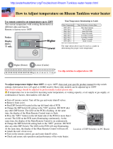 Rheem Tankless Water Heater User guide