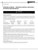 Mares Proton 42 Metal - Proton 42 Metal She Dives - Octopus Proton Metal Owner's manual