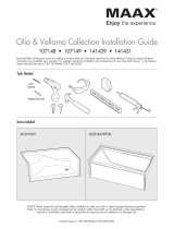 MAAX 141431-L-000-002 Olio 6030 Bathtub Installation guide