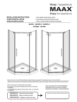 MAAX 137281-900-084-000 Link Curve Neo-angle Pivot Shower Door 40 x 40 x 75 in. 8 mm Installation guide