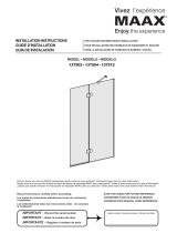 MAAX 137504-900-084-000 Edge Duo Shower Shield 42 x 75 in. 8 mm Installation guide
