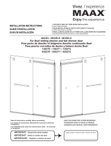 MAAX 136272-900-084-000 Duel Sliding Shower Door 56-58 ½ x 70 ½-74 in. 8 mm Installation guide
