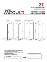 MAAX 137835-900-084-000 ModulR Pivot Shower Door Alcove 36 x 78 in. 8 mm Installation guide