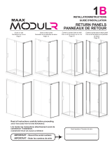 MAAX 137873-900-084-000 ModulR Pivot Shower Door Wall-mounted 60 x 36 x 78 in. 8 mm Installation guide