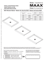 MAAX 420023-R-501-001 B3X 6032 - Alcove Right Installation guide