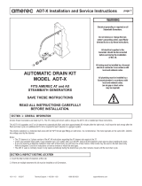 Amerec AX Auto Drain "ADX" Operating instructions