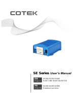 Cotek SE200, SE350, SE400 User manual